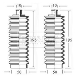 Steering Rack Boot BORG & BECK BSG3028