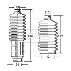 Steering Rack Boot BORG & BECK BSG3029