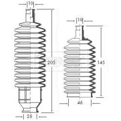 Steering Rack Boot BORG & BECK BSG3034 OE Ref 1568355