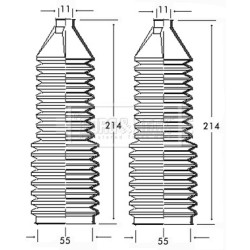 Steering Rack Boot BORG & BECK BSG3098