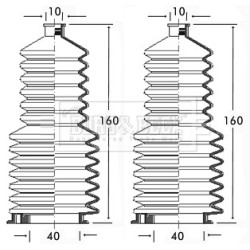 Steering Rack Boot BORG & BECK BSG3103