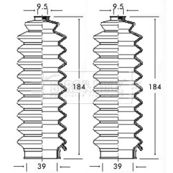 Steering Rack Boot BORG & BECK BSG3125