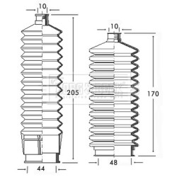 Steering Rack Boot BORG & BECK BSG3129