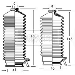 Steering Rack Boot BORG & BECK BSG3134