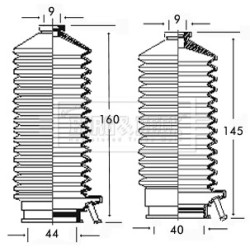 Steering Rack Boot BORG & BECK BSG3135