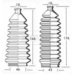 Steering Rack Boot BORG & BECK BSG3141 BORG & BECK