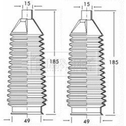 Steering Rack Boot BORG & BECK BSG3145 OE Ref 6160070