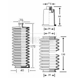 Steering Rack Boot BORG & BECK BSG3162 OE Ref 406620