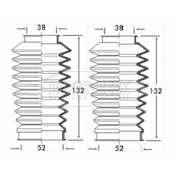 Steering Rack Boot BORG & BECK BSG3189