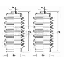 Steering Rack Boot BORG & BECK BSG3193