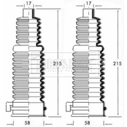 Steering Rack Boot BORG & BECK BSG3195 OE Ref 3904122