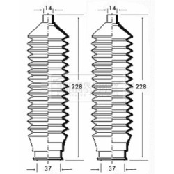 Steering Rack Boot BORG & BECK BSG3196
