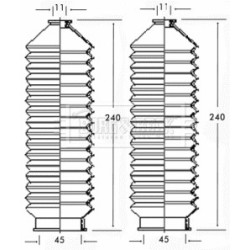 Steering Rack Boot BORG & BECK BSG3199