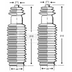 Steering Rack Boot BORG & BECK BSG3200 OE Ref 406637