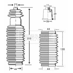 Steering Rack Boot BORG & BECK BSG3202 BORG & BECK