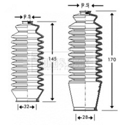 Steering Rack Boot BORG & BECK BSG3208