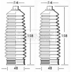 Steering Rack Boot BORG & BECK BSG3213 BORG & BECK