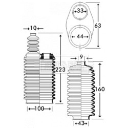 Steering Rack Boot BORG & BECK BSG3218