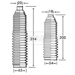 Steering Rack Boot BORG & BECK BSG3220