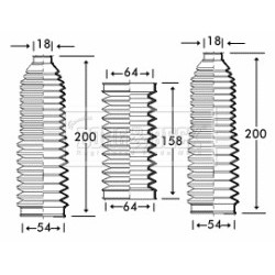 Steering Rack Boot BORG & BECK BSG3221