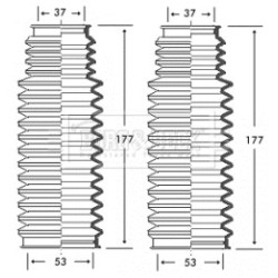 Steering Rack Boot BORG & BECK BSG3223 OE Ref 32 13 1 092 876 S1
