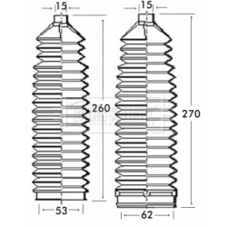 Steering Rack Boot BORG & BECK BSG3228