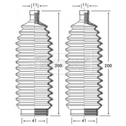 Steering Rack Boot BORG & BECK BSG3244