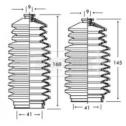 Steering Rack Boot BORG & BECK BSG3245