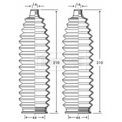 Steering Rack Boot BORG & BECK BSG3256