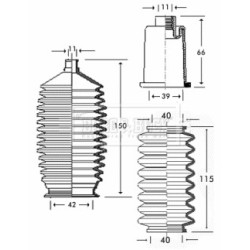 Steering Rack Boot BORG & BECK BSG3262