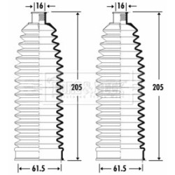Steering Rack Boot BORG & BECK BSG3264 OE Ref 32102353824
