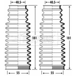Steering Rack Boot BORG & BECK BSG3276 OE Ref 32 13 1 096 465