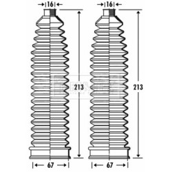Steering Rack Boot BORG & BECK BSG3279 OE Ref 32 13 6 751 026