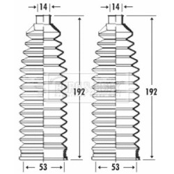Steering Rack Boot BORG & BECK BSG3290