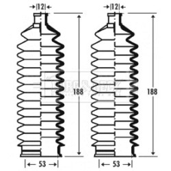 Steering Rack Boot BORG & BECK BSG3291