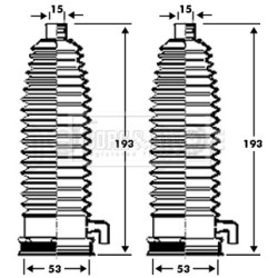 Steering Rack Boot BORG & BECK BSG3298 OE Ref 1377499