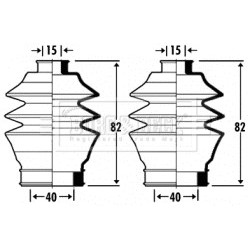 Steering Rack Boot BORG & BECK BSG3304