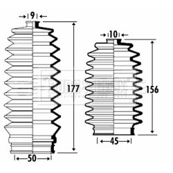 Steering Rack Boot BORG & BECK BSG3312