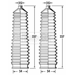 Steering Rack Boot BORG & BECK BSG3324