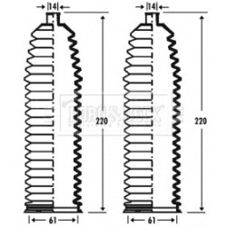 Steering Rack Boot BORG & BECK BSG3338