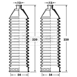 Steering Rack Boot BORG & BECK BSG3340 OE Ref 414 463 00 96