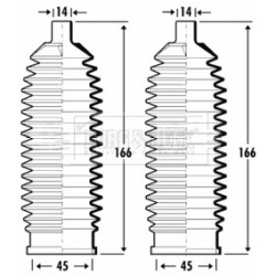 Steering Rack Boot BORG & BECK BSG3351 OE Ref 77 01 475 840