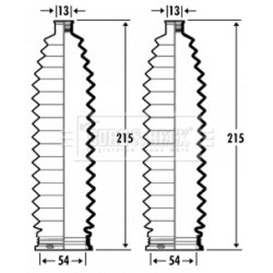 Steering Rack Boot BORG & BECK BSG3352