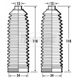 Steering Rack Boot BORG & BECK BSG3365