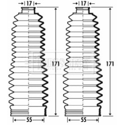 Steering Rack Boot BORG & BECK BSG3371 OE Ref 4553509030