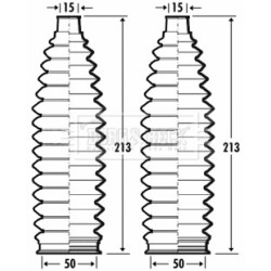 Steering Rack Boot BORG & BECK BSG3376 OE Ref 4553528030