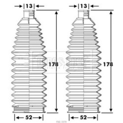 Steering Rack Boot BORG & BECK BSG3379