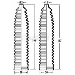 Steering Rack Boot BORG & BECK BSG3380
