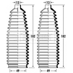 Steering Rack Boot BORG & BECK BSG3381 OE Ref 16 09 165