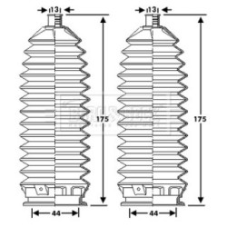 Steering Rack Boot BORG & BECK BSG3405 OE Ref 48571 79J00